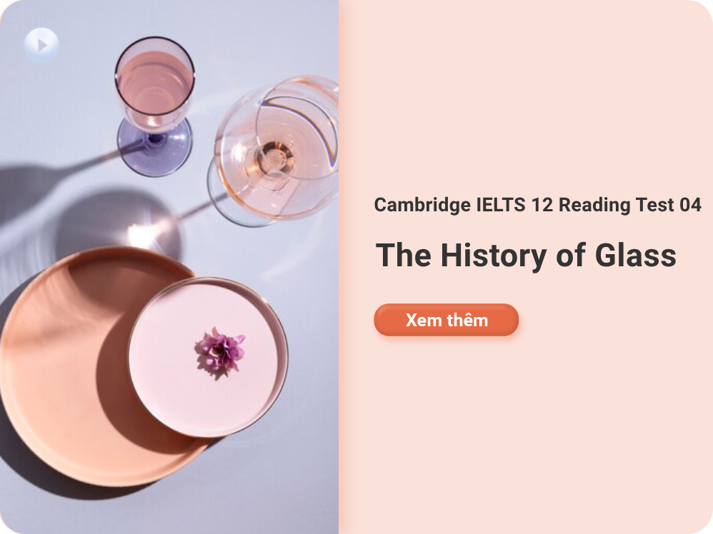 Cambridge IELTS 12 Reading Test 04: The History of Glass