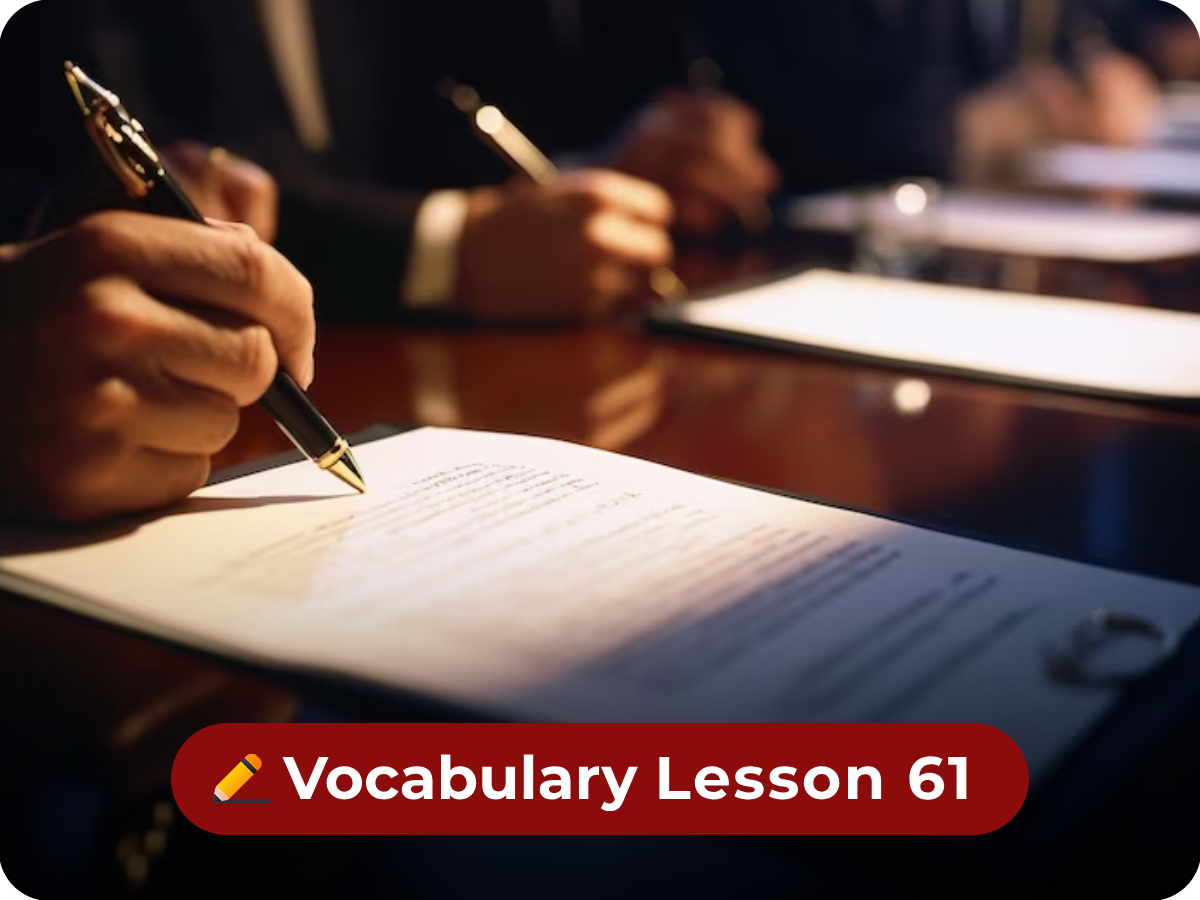 VOCABULARY LESSON 61